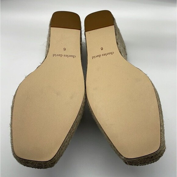 Charles David Gramercy Leather Snake Print Wedge Slides Sz 6 New W/O Tags R Box - Picture 8 of 10